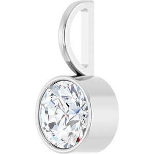 Sterling Silver 6.5 mm Round Solitaire Charm/Pendant Mounting – image 3