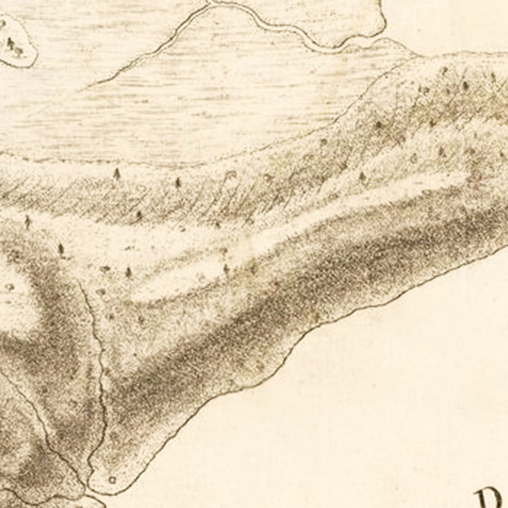 Vintage Attack of Fort Clinton & Fort Montgomery Map 1794
