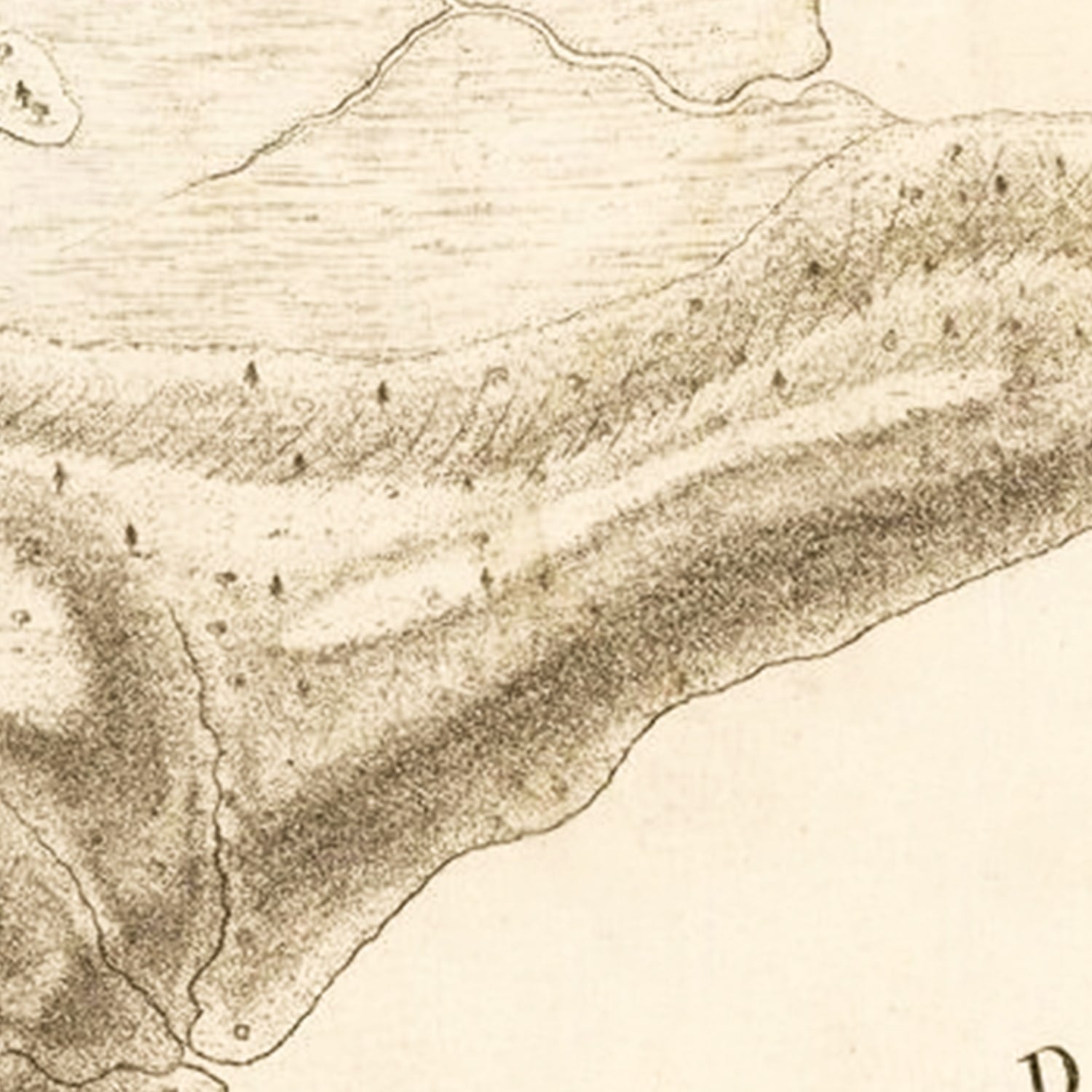 Vintage Attack of Fort Clinton & Fort Montgomery Map 1794