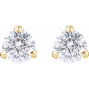 14K Yellow Gold 1/4 CTW Lab-Grown Diamond Cocktail-Style Stud Earrings – image 2