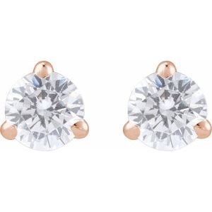 14K Rose Gold 1/5 CTW Lab-Grown Diamond Cocktail-Style Stud Earrings