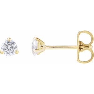 14K Yellow Gold 1/4 CTW Lab-Grown Diamond Cocktail-Style Stud Earrings