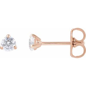 14K Rose Gold 1/4 CTW Lab-Grown Diamond Cocktail-Style Stud Earrings