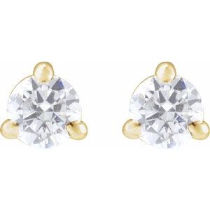 14K Yellow Gold 1/5 CTW Lab-Grown Diamond Cocktail-Style Stud Earrings – image 2