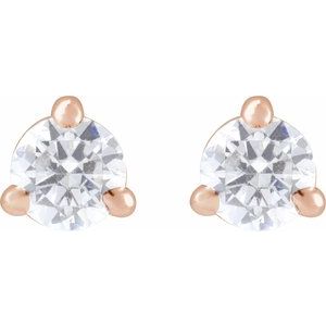 14K Rose Gold 1/4 CTW Lab-Grown Diamond Cocktail-Style Stud Earrings – image 2