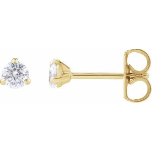 14K Yellow Gold 1/5 CTW Lab-Grown Diamond Cocktail-Style Stud Earrings