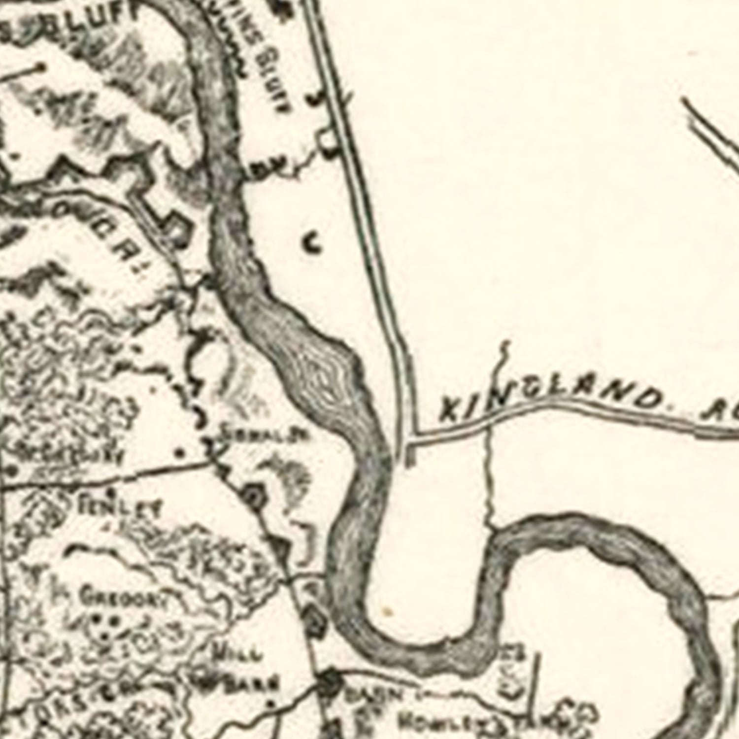 Vintage Map of Richmond & Petersburg, VA 1864