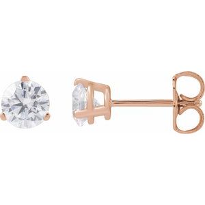 14K Rose Gold 3/4 CTW Lab-Grown Diamond Stud Earrings