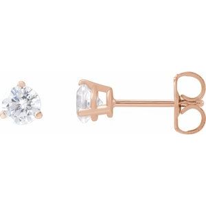 14K Rose Gold 1/2 CTW Lab-Grown Diamond Stud Earrings