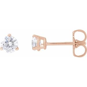 14K Rose Gold 1/3 CTW Lab-Grown Diamond Stud Earrings