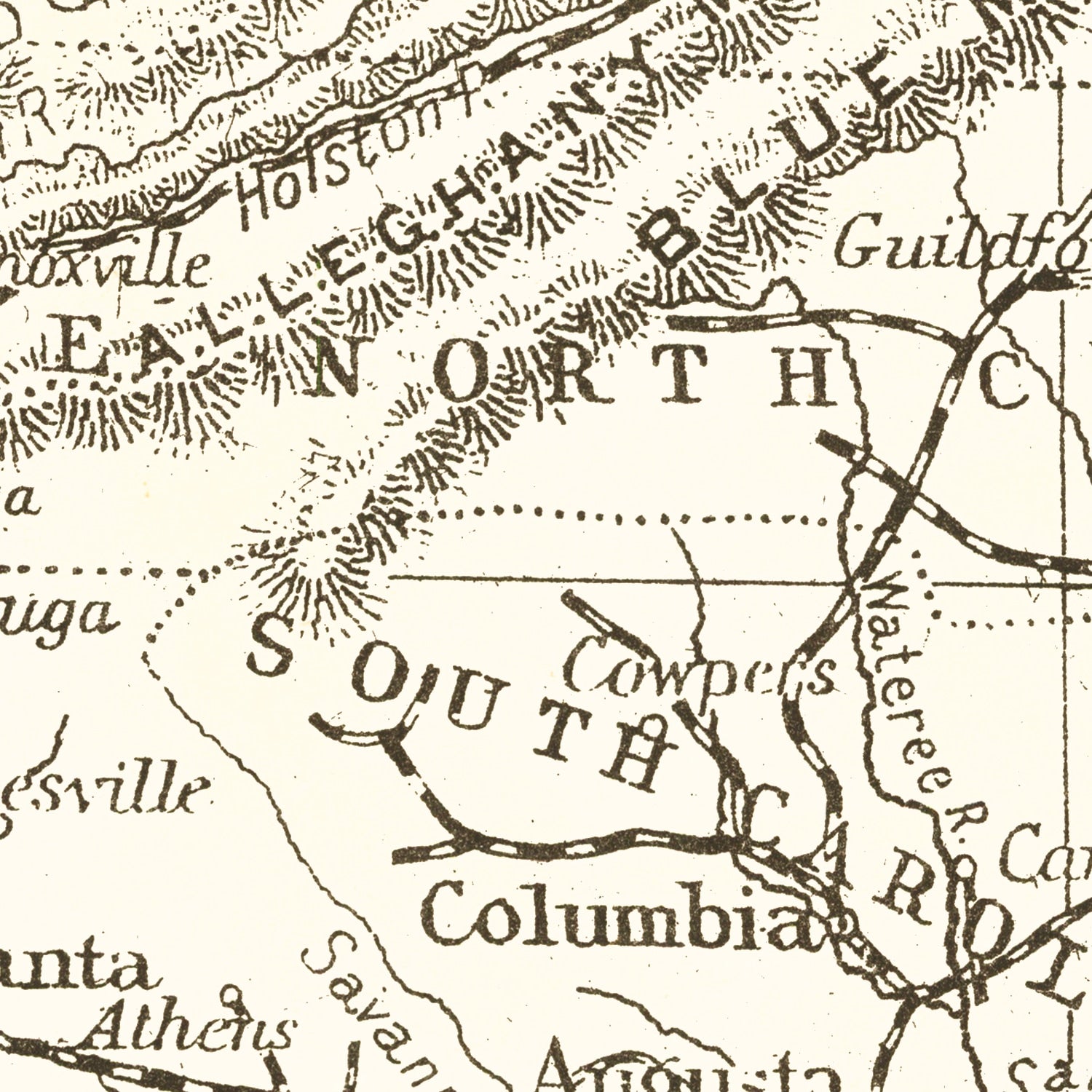 Vintage Inns of Court Rifle Volunteers Map 1890