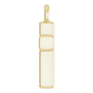 14K Yellow Gold Petite Pav���� .04 CTW Natural Diamond Cross Dangle