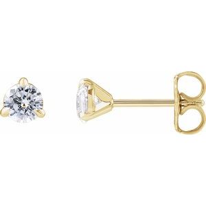 14K Yellow Gold 1/2 CTW Lab-Grown Diamond Cocktail-Style Stud Earrings