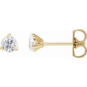 14K Yellow Gold 1/3 CTW Lab-Grown Diamond Cocktail-Style Stud Earrings