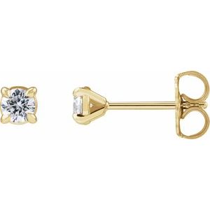 14K Yellow Gold 1/4 CTW Lab-Grown Diamond Cocktail-Style Stud Earrings