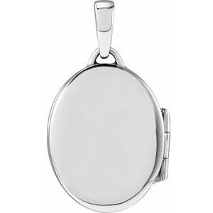 Engravable Oval Locket