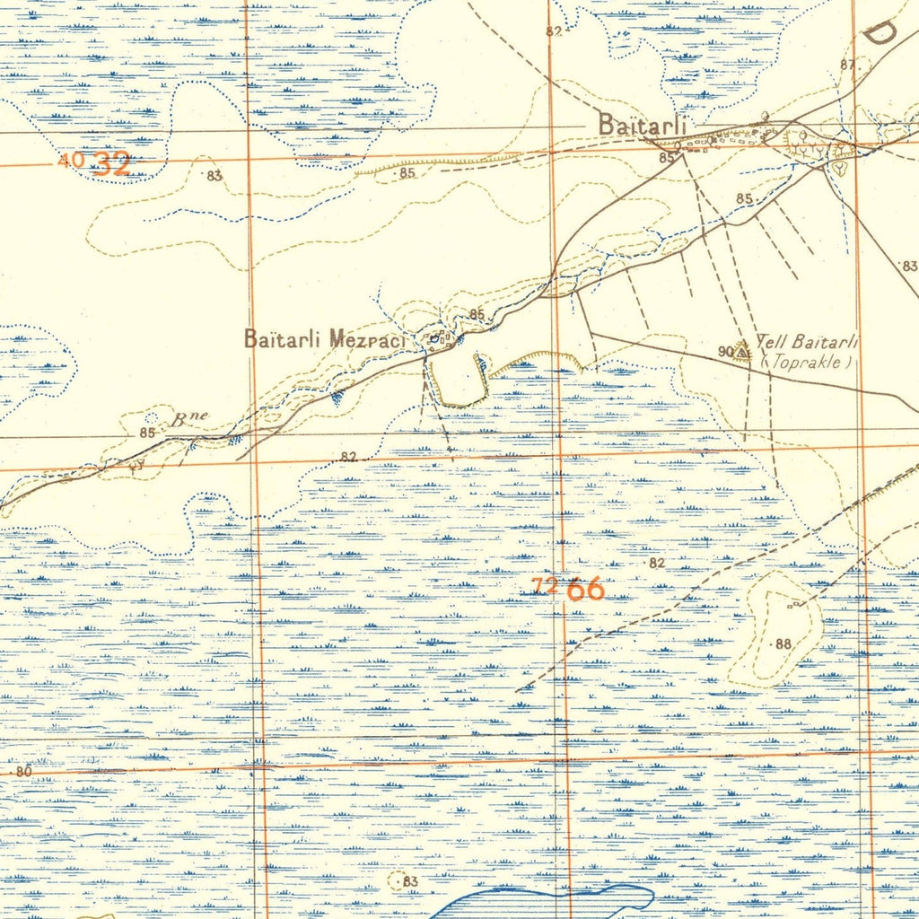 Vintage Middle East World War II Map 1942