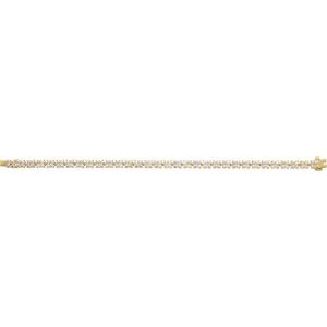 14K Yellow Gold 5 1/3 CTW Lab-Grown Diamond Line 7 1/4" Bracelet