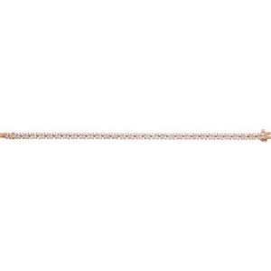 14K Rose Gold 5 1/3 CTW Lab-Grown Diamond Line 7 1/4" Bracelet – image 2