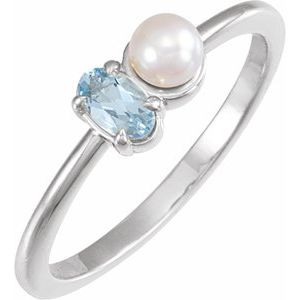 Accented Pearl Ring