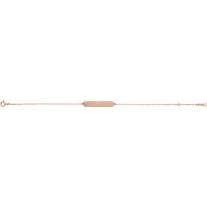 14K Rose Gold Natural Blue Zircon Geometric 7-8" Bracelet – image 2
