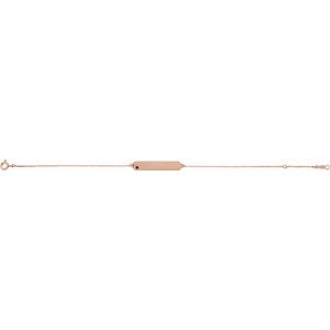 14K Rose Gold Natural Mozambique Garnet Geometric 7-8" Bracelet – image 2