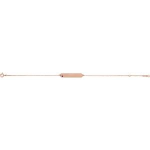 14K Rose Gold Natural Amethyst Geometric 7-8" Bracelet