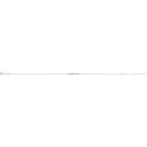 Sterling Silver 1/10 CTW Natural Diamond Bar 6 1/2-7 1/2" Bracelet – image 2