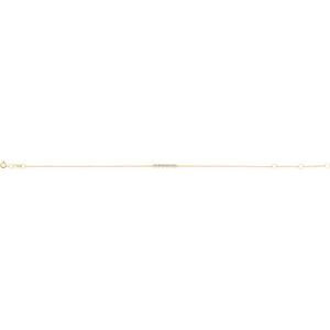 14K Yellow Gold 1/10 CTW Natural Diamond Bar 6 1/2-7 1/2" Bracelet – image 2