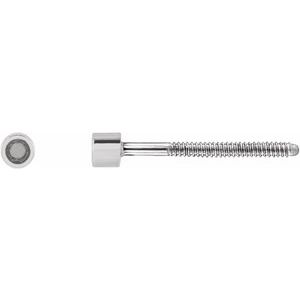 Platinum 1.25 mm Round Micro Single Stud Earring Mounting