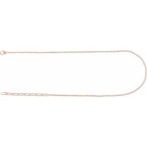 14K Rose 3 1/5 CTW Natural Diamond Adjustable 15-18" Necklace