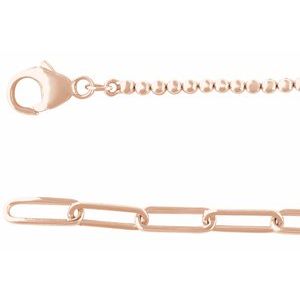 14K Rose 3 1/5 CTW Natural Diamond Adjustable 15-18" Necklace