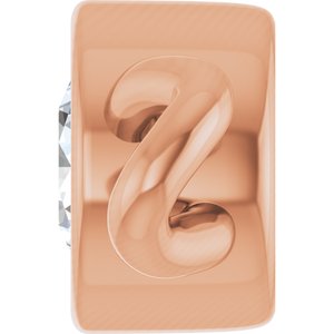 14K Rose Gold .06 CT Natural Diamond Bezel-Set Link
