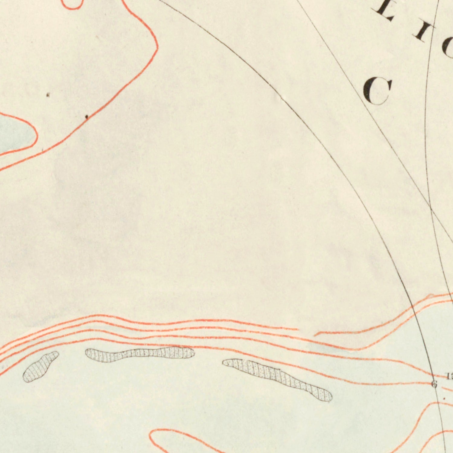 Vintage Charleston Harbor Map 1861