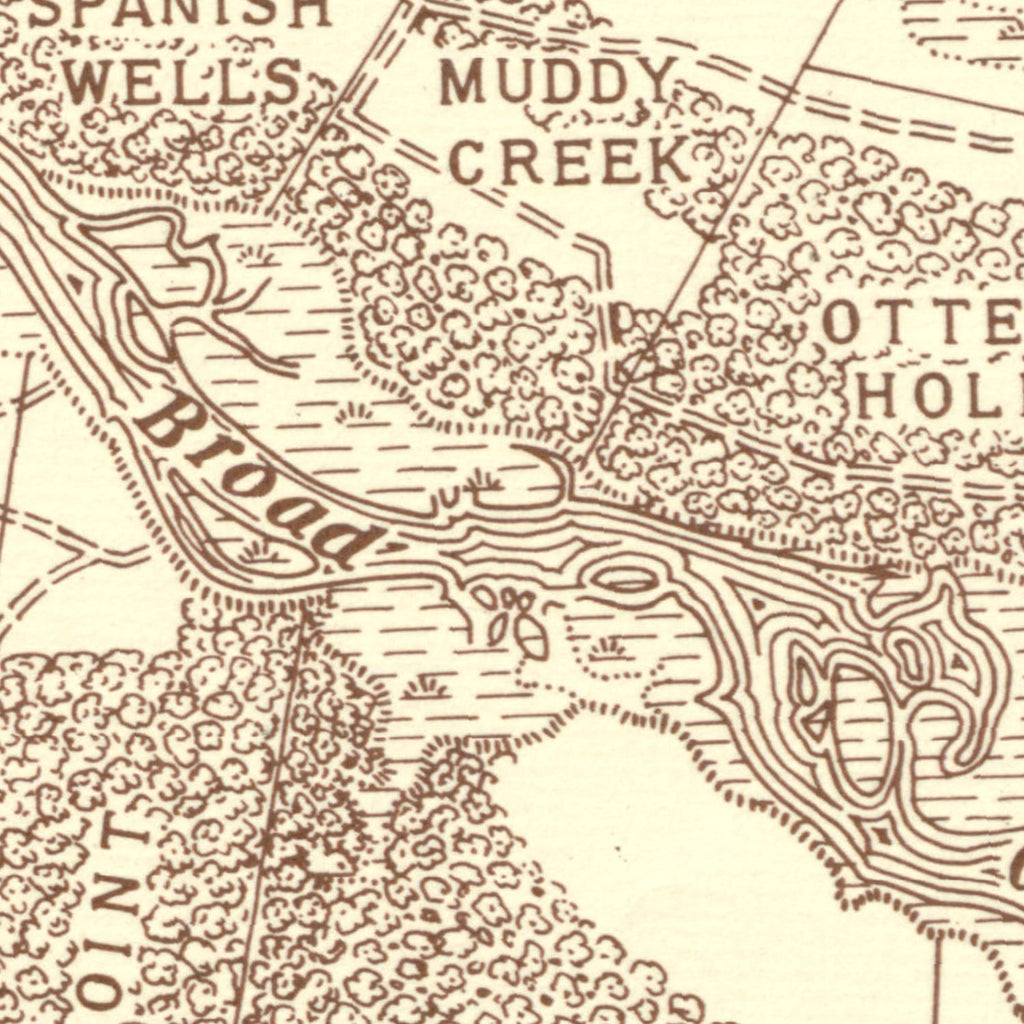 Vintage Hilton Head Island Map 1861