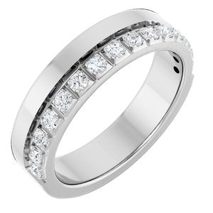 14K White 1/3 CTW Natural Diamond Anniversary Band