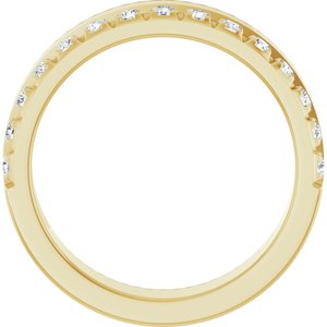 14K Yellow 1/3 CTW Natural Diamond Anniversary Band