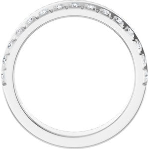 14K White 1/3 CTW Natural Diamond Anniversary Band