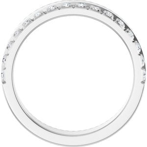 14K White 1/3 CTW Natural Diamond Anniversary Band