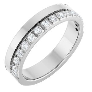 14K White 1/3 CTW Natural Diamond Anniversary Band