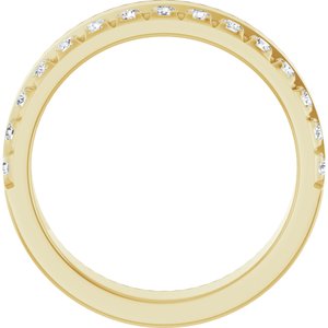 14K Yellow 1/3 CTW Natural Diamond Anniversary Band