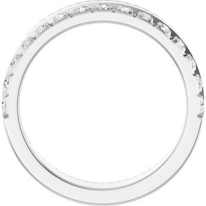 14K White 1/3 CTW Natural Diamond Anniversary Band