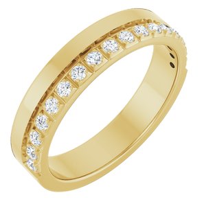 14K Yellow 1/3 CTW Natural Diamond Anniversary Band