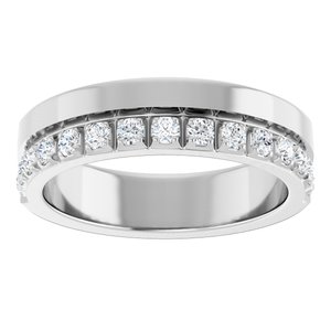 14K White 1/3 CTW Natural Diamond Anniversary Band