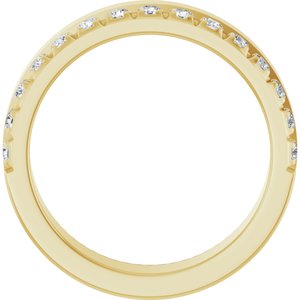 14K Yellow 1/3 CTW Natural Diamond Anniversary Band