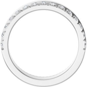 14K White 1/3 CTW Natural Diamond Anniversary Band