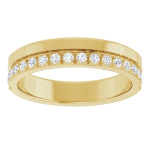14K Yellow 1/3 CTW Natural Diamond Anniversary Band