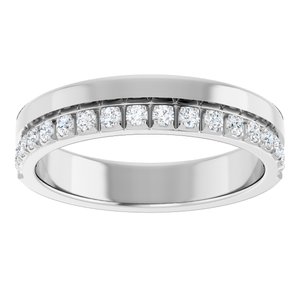 14K White 1/3 CTW Natural Diamond Anniversary Band