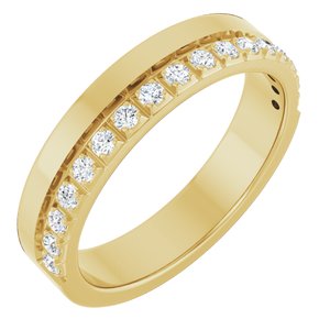 14K Yellow 1/3 CTW Natural Diamond Anniversary Band