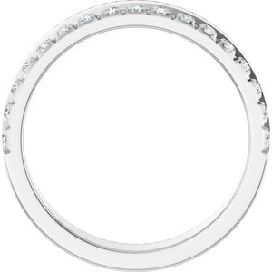 14K White 1/3 CTW Natural Diamond Anniversary Band